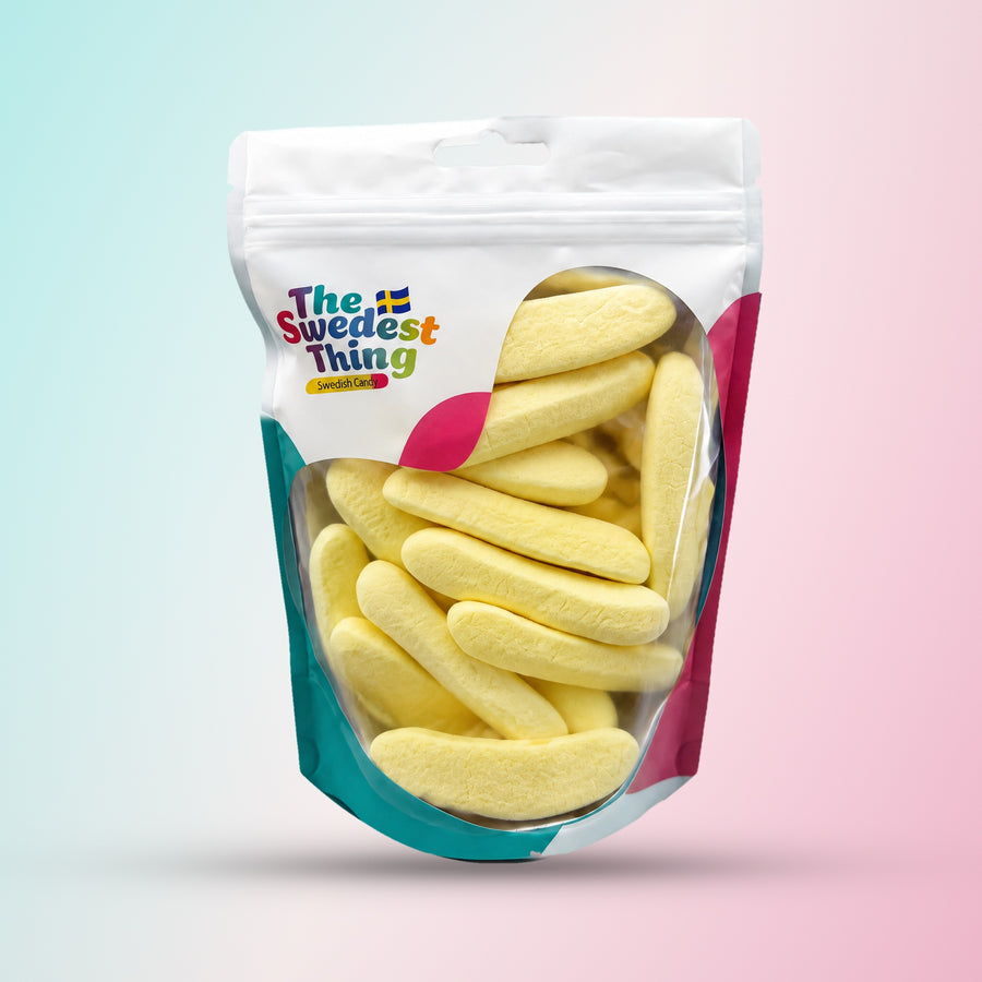 Banana Fluffy Marshmallow Bag 1/2 lb bag