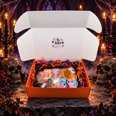 Halloween Skulls Box 16oz $34.99