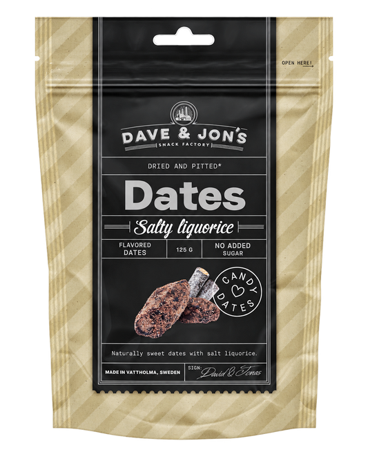 Dave & Jons Candy Dates Super Salty Licorice