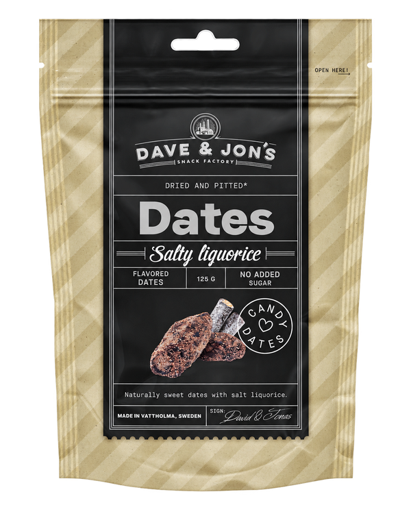 Dave & Jons Candy Dates Super Salty Licorice
