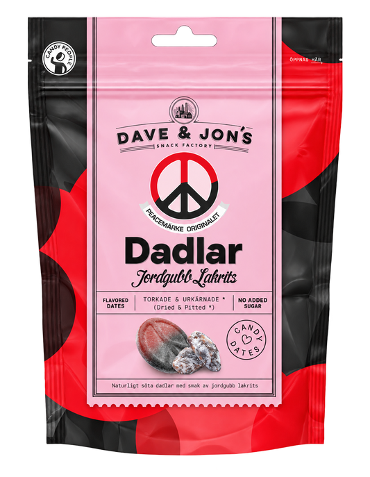 Dave & Jons Candy Dates Strawberry & Salty Licorice