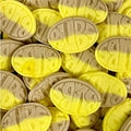 Bubs Banana Ovals Swedish Candy