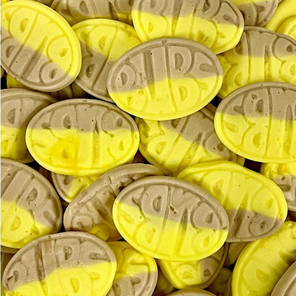 Bubs Banana Ovals Swedish Candy