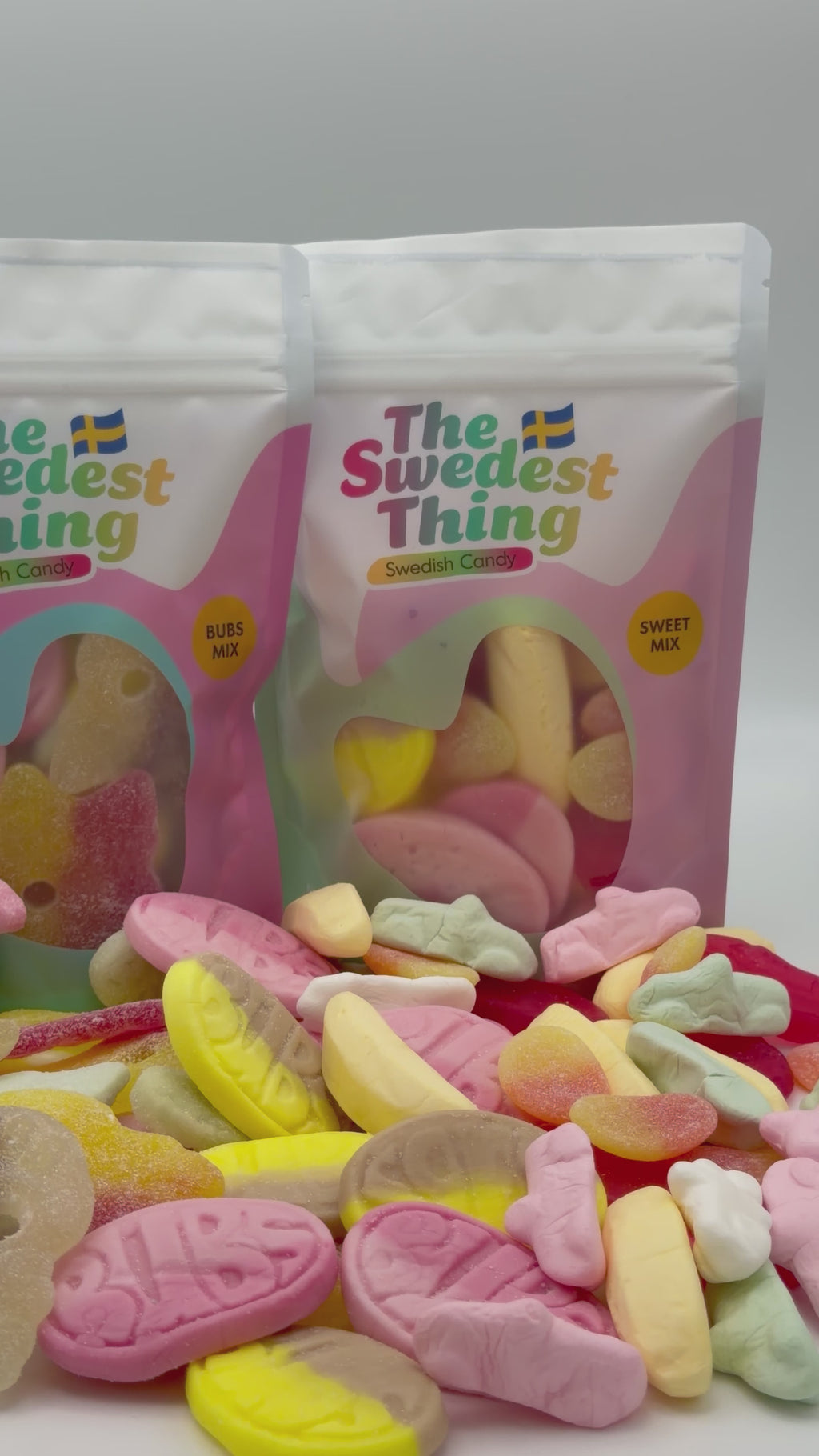 Swedish Candy Bundle with bubs, sweet, and sour candy mixes. 