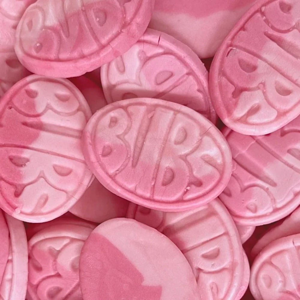 Bubs Wild Strawberry Pomegranate Oval Swedish Candy